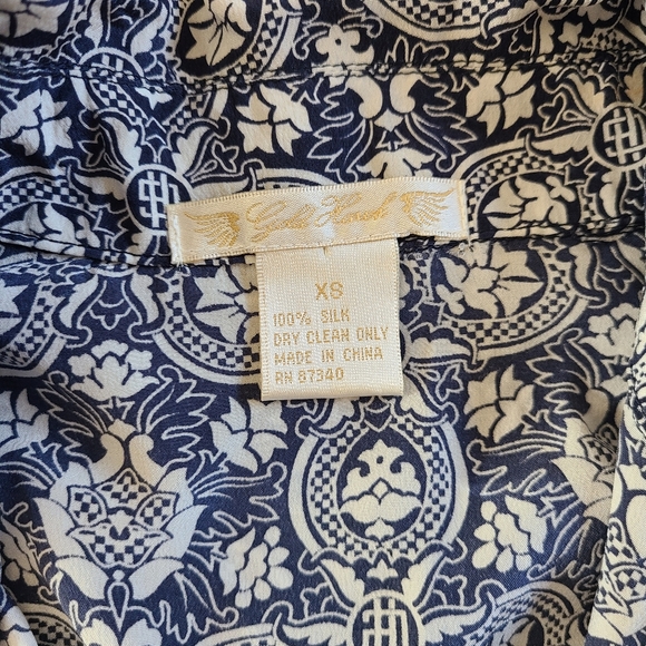 Vtg Gold Hawk Silk Dress Size XS - Picture 7 of 7